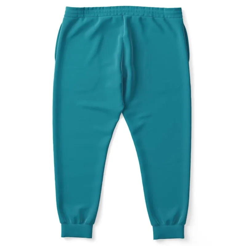 Shaded Cyan Joggers | Unisex | with PLUS sizes | C100M0Y25K30