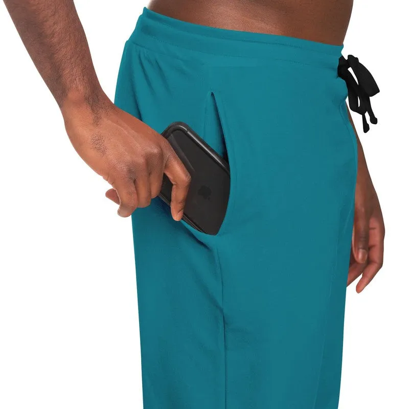 Shaded Cyan Joggers | Unisex | with PLUS sizes | C100M0Y25K30