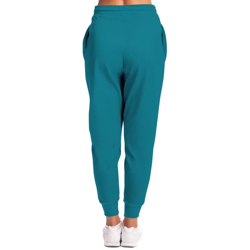 Shaded Cyan Joggers | Unisex | with PLUS sizes | C100M0Y25K30