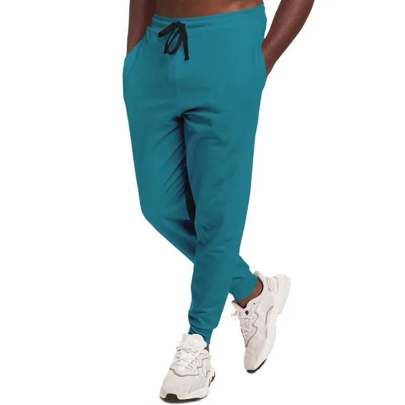 Shaded Cyan Joggers | Unisex | with PLUS sizes | C100M0Y25K30