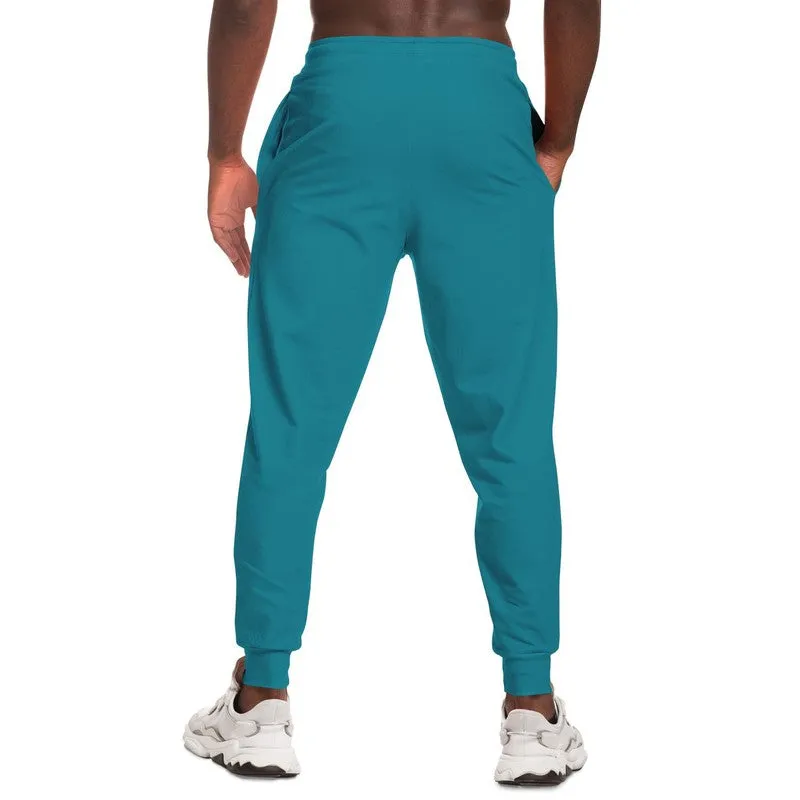 Shaded Cyan Joggers | Unisex | with PLUS sizes | C100M0Y25K30