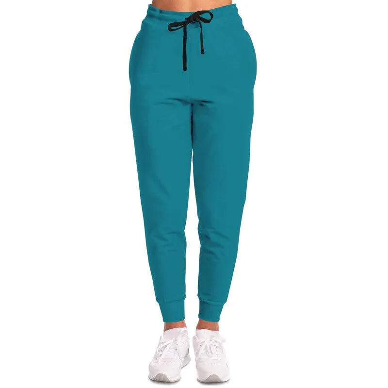 Shaded Cyan Joggers | Unisex | with PLUS sizes | C100M0Y25K30