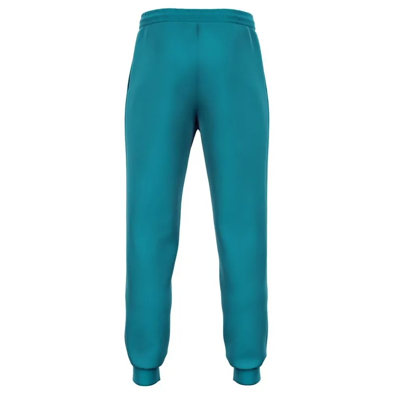 Shaded Cyan Joggers | Unisex | with PLUS sizes | C100M0Y25K30