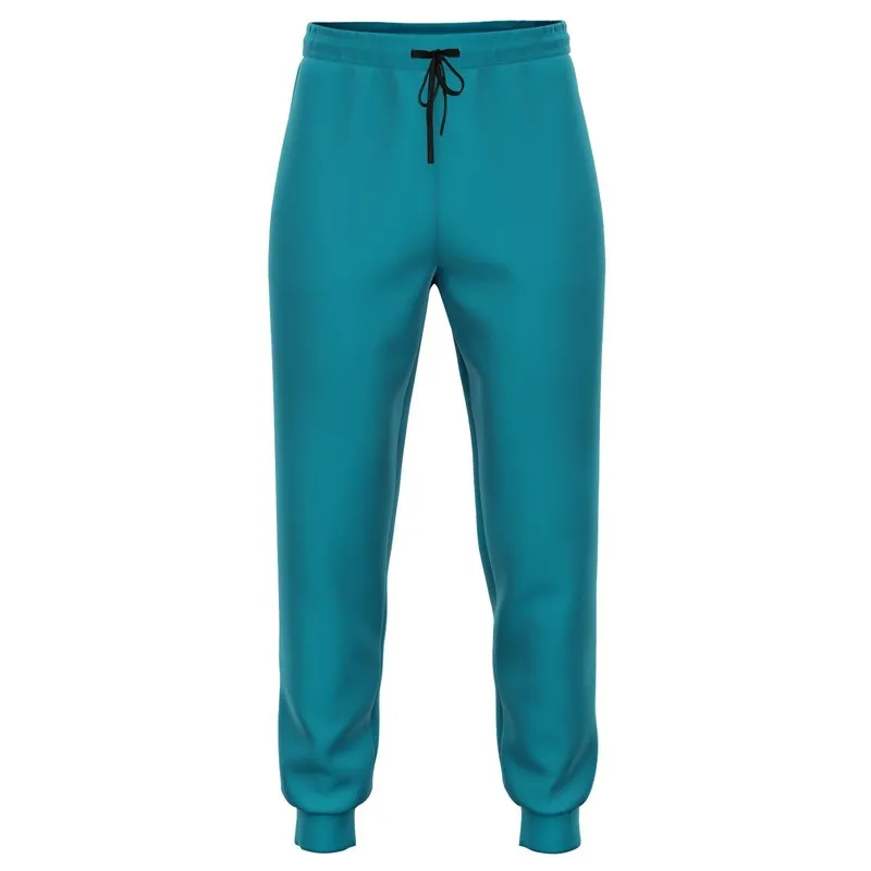 Shaded Cyan Joggers | Unisex | with PLUS sizes | C100M0Y25K30