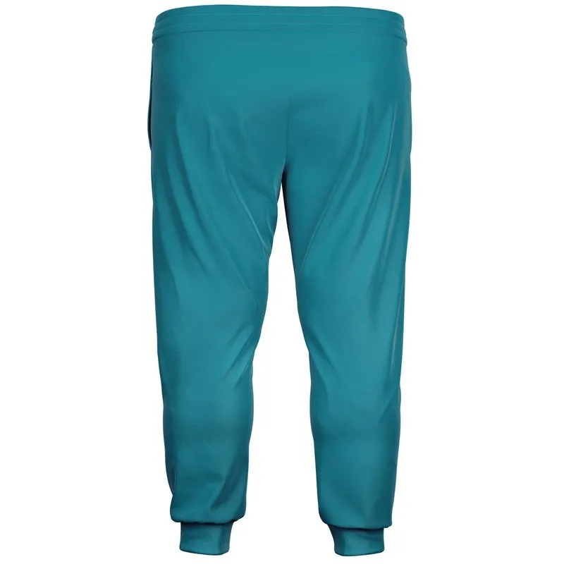 Shaded Cyan Joggers | Unisex | with PLUS sizes | C100M0Y25K30