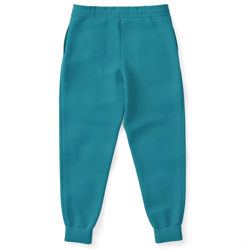 Shaded Cyan Joggers | Unisex | with PLUS sizes | C100M0Y25K30