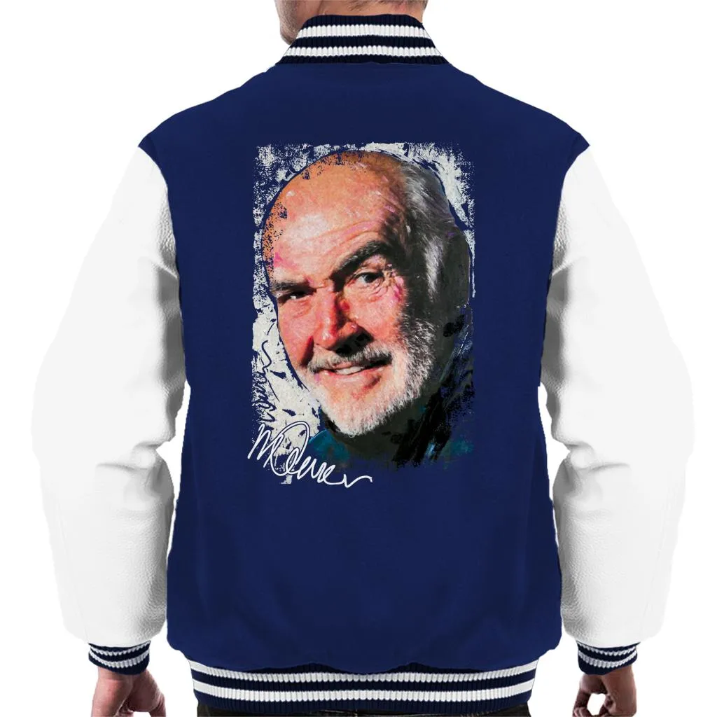 Sidney Maurer Original Portrait Of Actor Sean Connery Men's Varsity Jacket