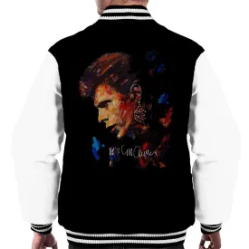 Sidney Maurer Original Portrait Of David Bowie Earring Men's Varsity Jacket