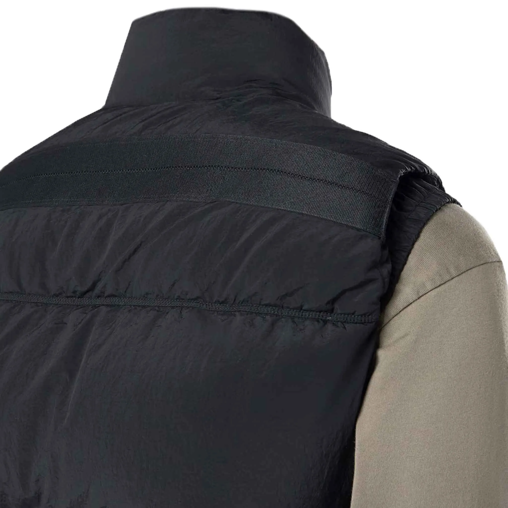 Stone Island Nylon Metal ECONYL® Gilet in Black
