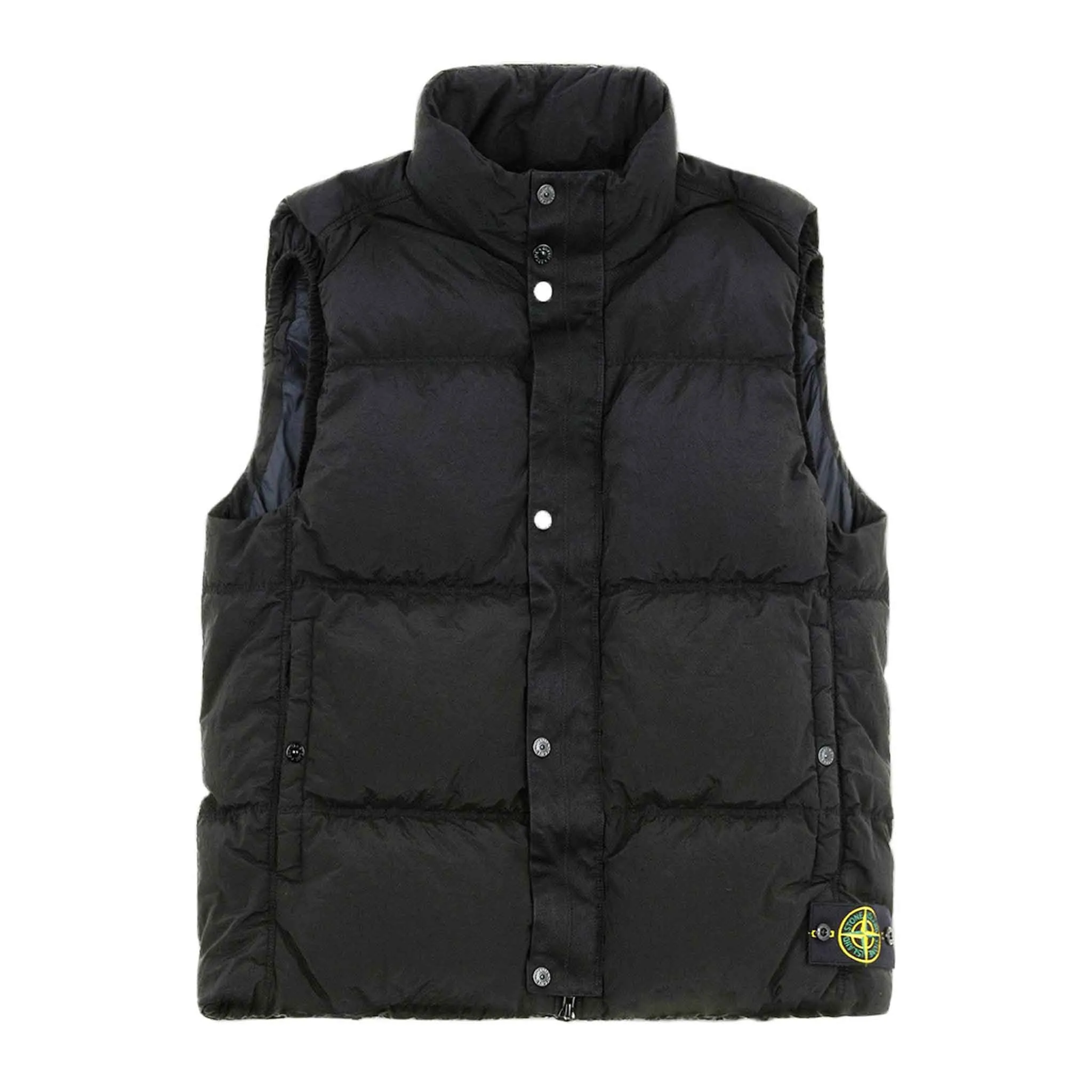 Stone Island Nylon Metal ECONYL® Gilet in Black