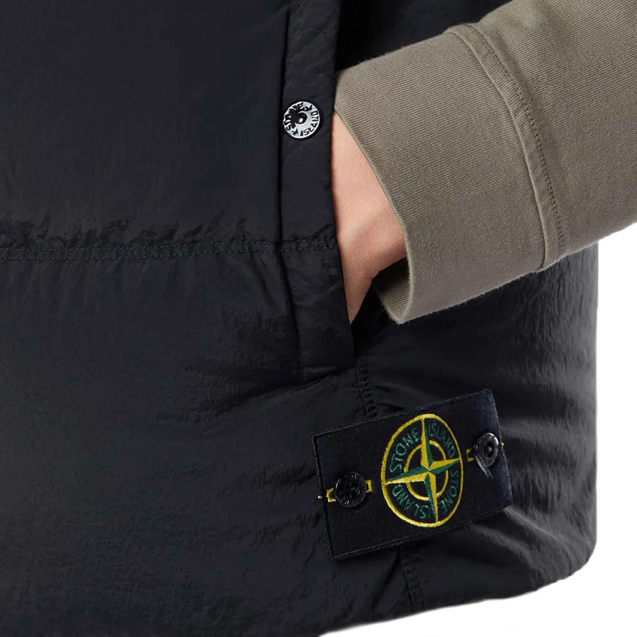Stone Island Nylon Metal ECONYL® Gilet in Black