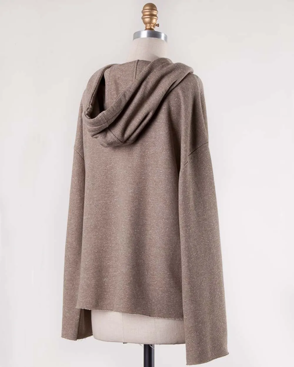 Sweet Tie Sweatshirt in Taupe