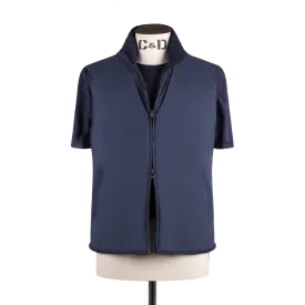 Technical Zip Gilet in Navy