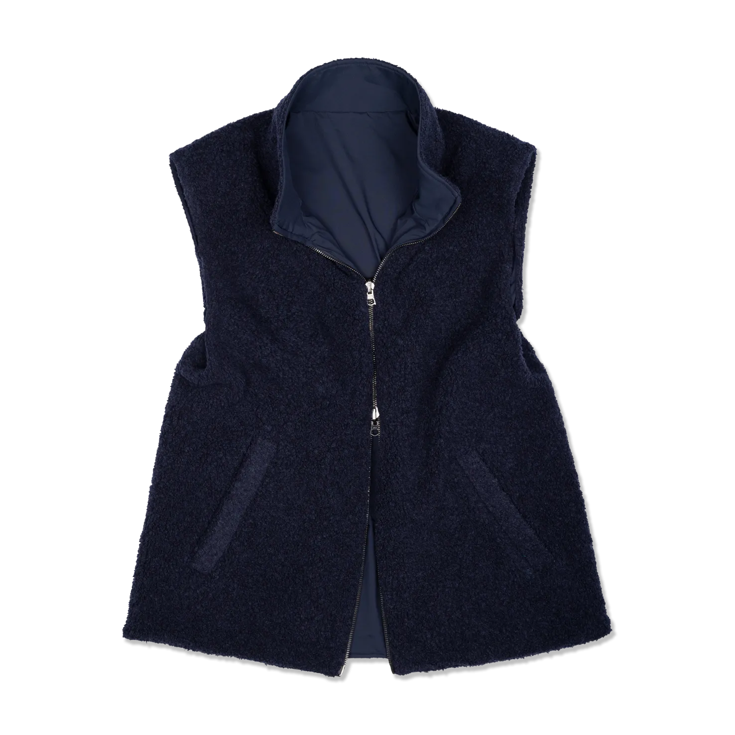 Technical Zip Gilet in Navy