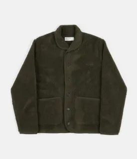 Universal Works Lancaster Mountain Fleece Jacket - Olive