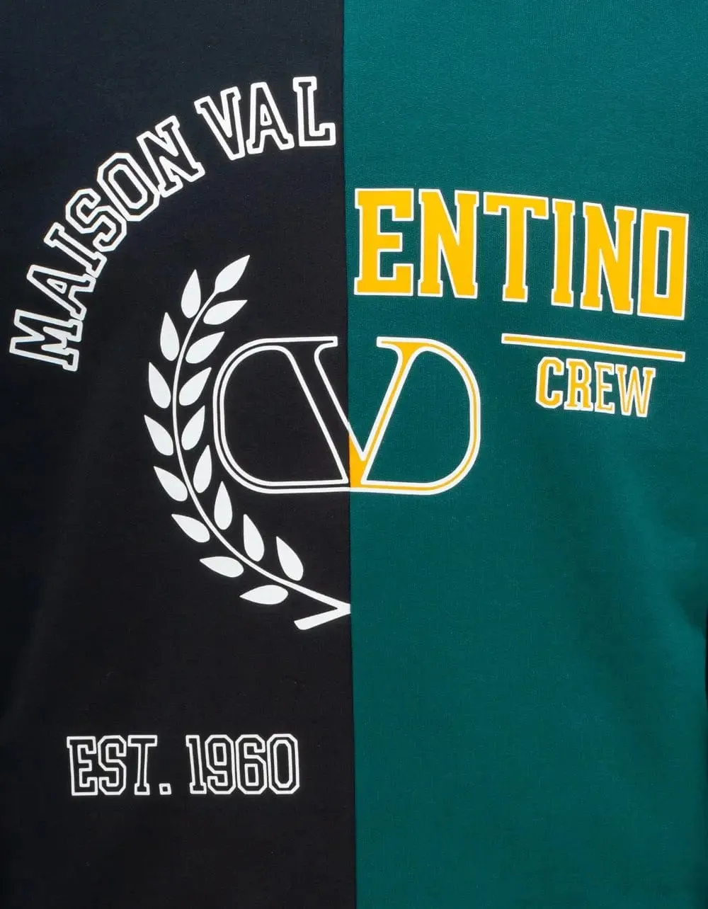 Valentino Garavani Black & Green Print Sweatshirt