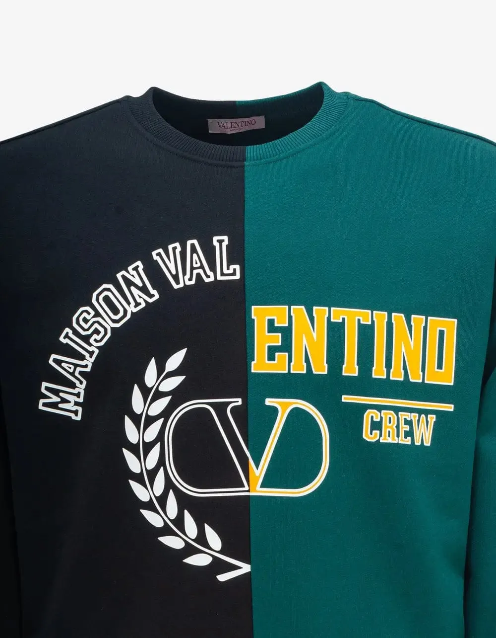 Valentino Garavani Black & Green Print Sweatshirt