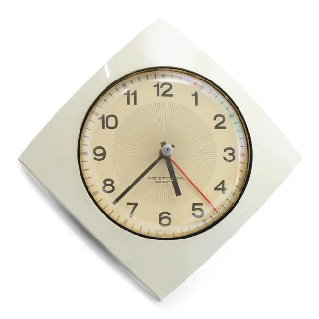 Westclox - White Diamond Clock