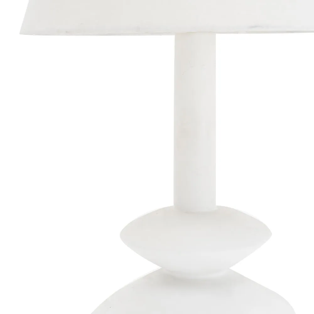 White Contemporary Three Tiered Lamp