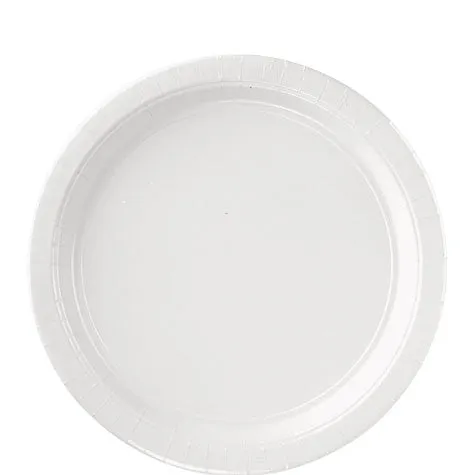 White Lunch Paper Plates 8.5'' | 20ct