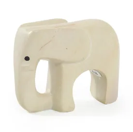 White Soapstone Elephant (A D)
