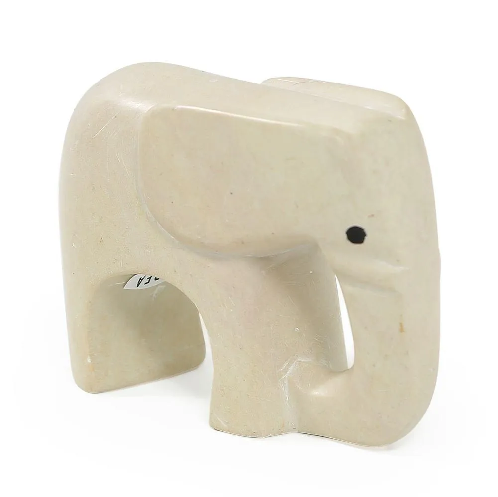 White Soapstone Elephant (A D)