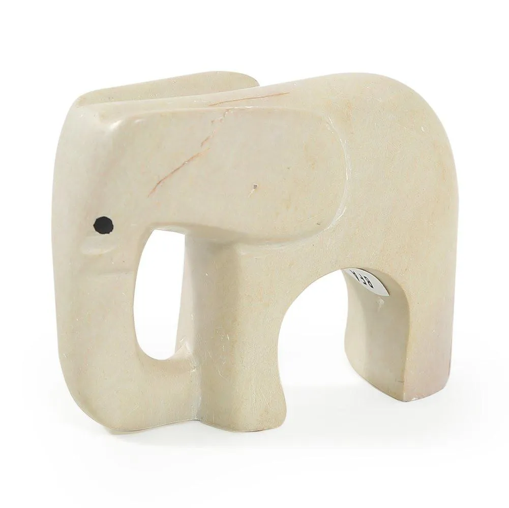 White Soapstone Elephant (A D)