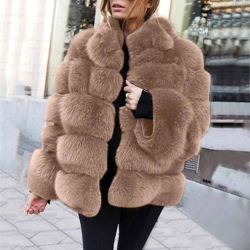 Women's Daily Street Winter Regular Faux Fur Coat