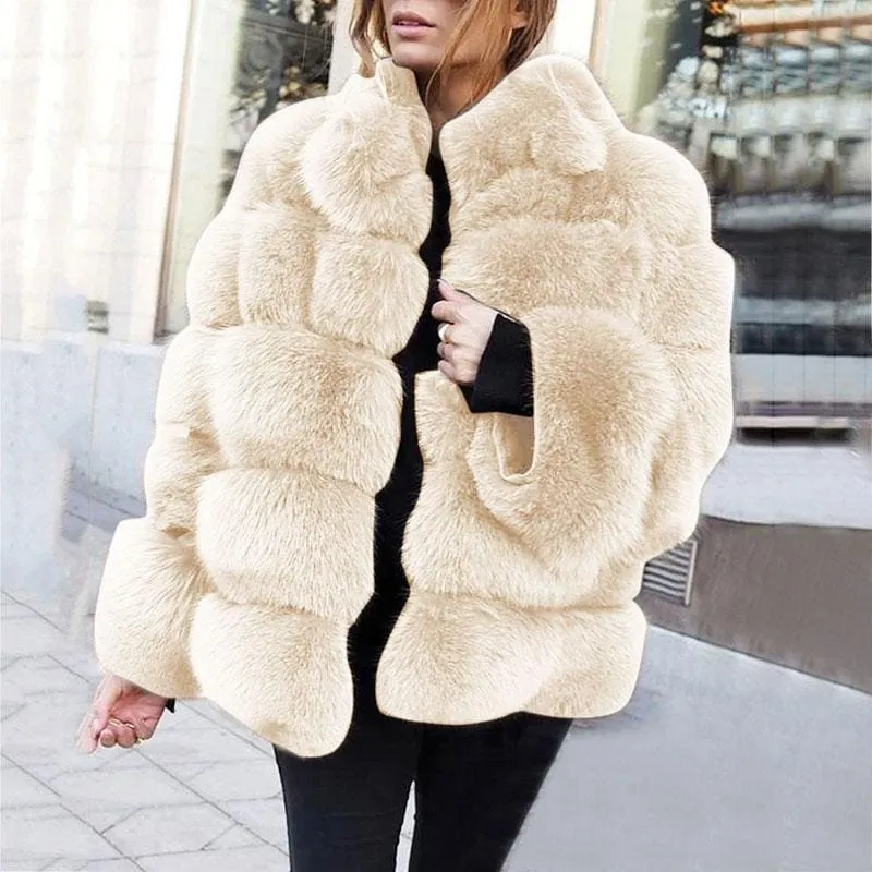 Women's Daily Street Winter Regular Faux Fur Coat